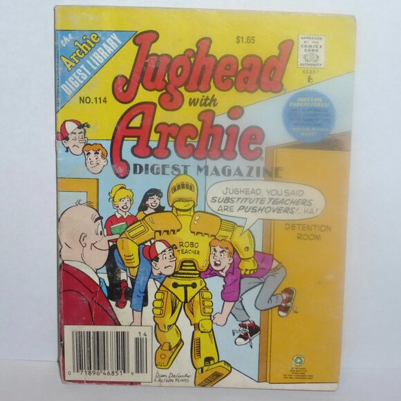 1st PRINT 1993 JUGHEAD w/ ARCHIE Digest Magazine #114 Archie Comic Book Digest - Picture 1 of 1